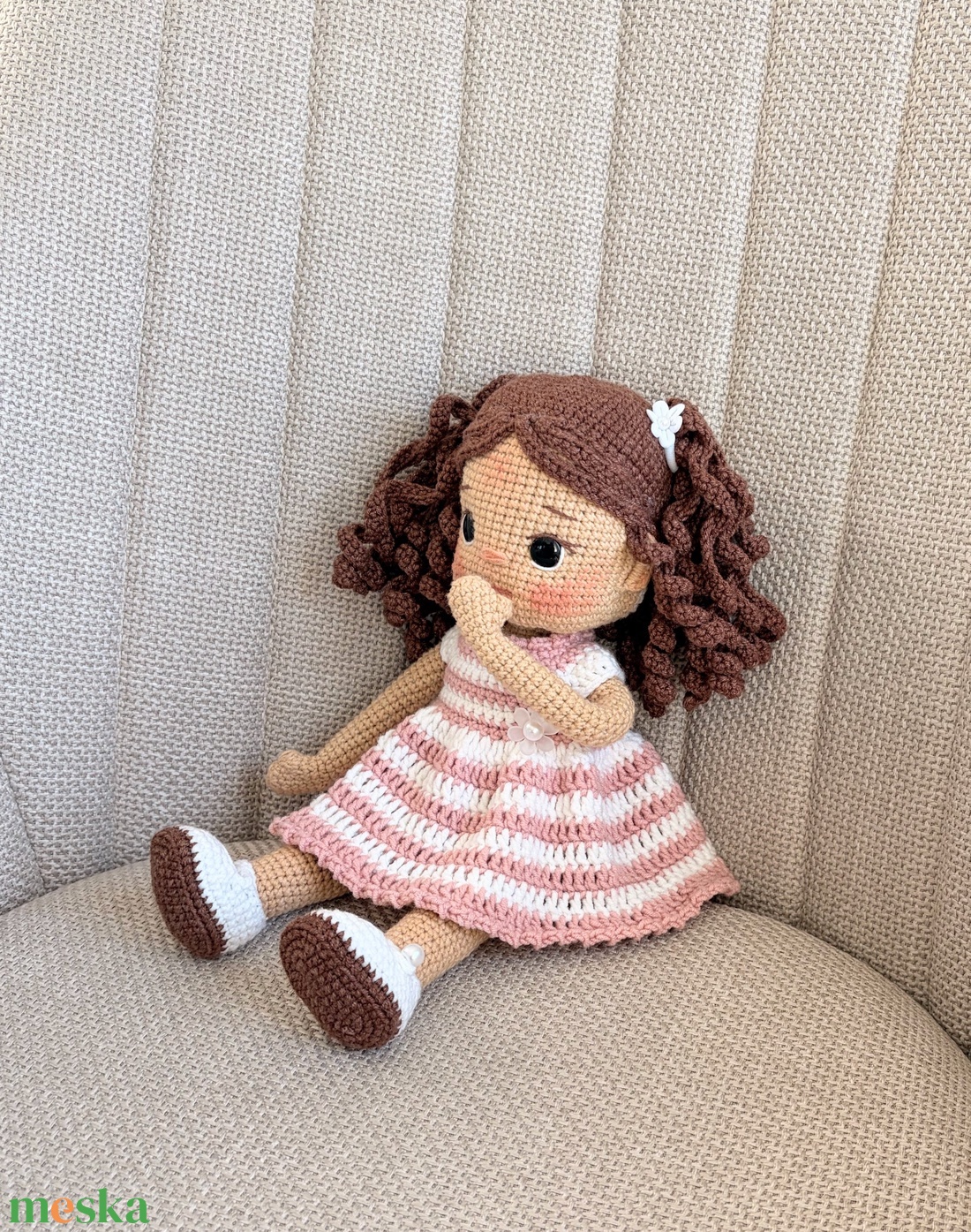 Amigurumi Mira baba - játék & sport - baba & babaház - öltöztethető baba - Meska.hu