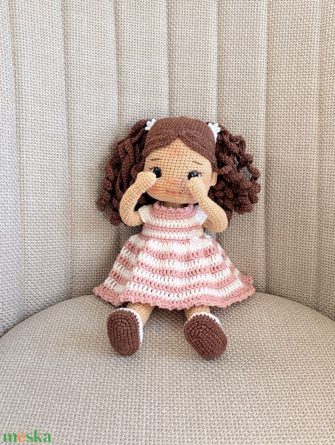 Amigurumi Mira baba - játék & sport - baba & babaház - öltöztethető baba - Meska.hu