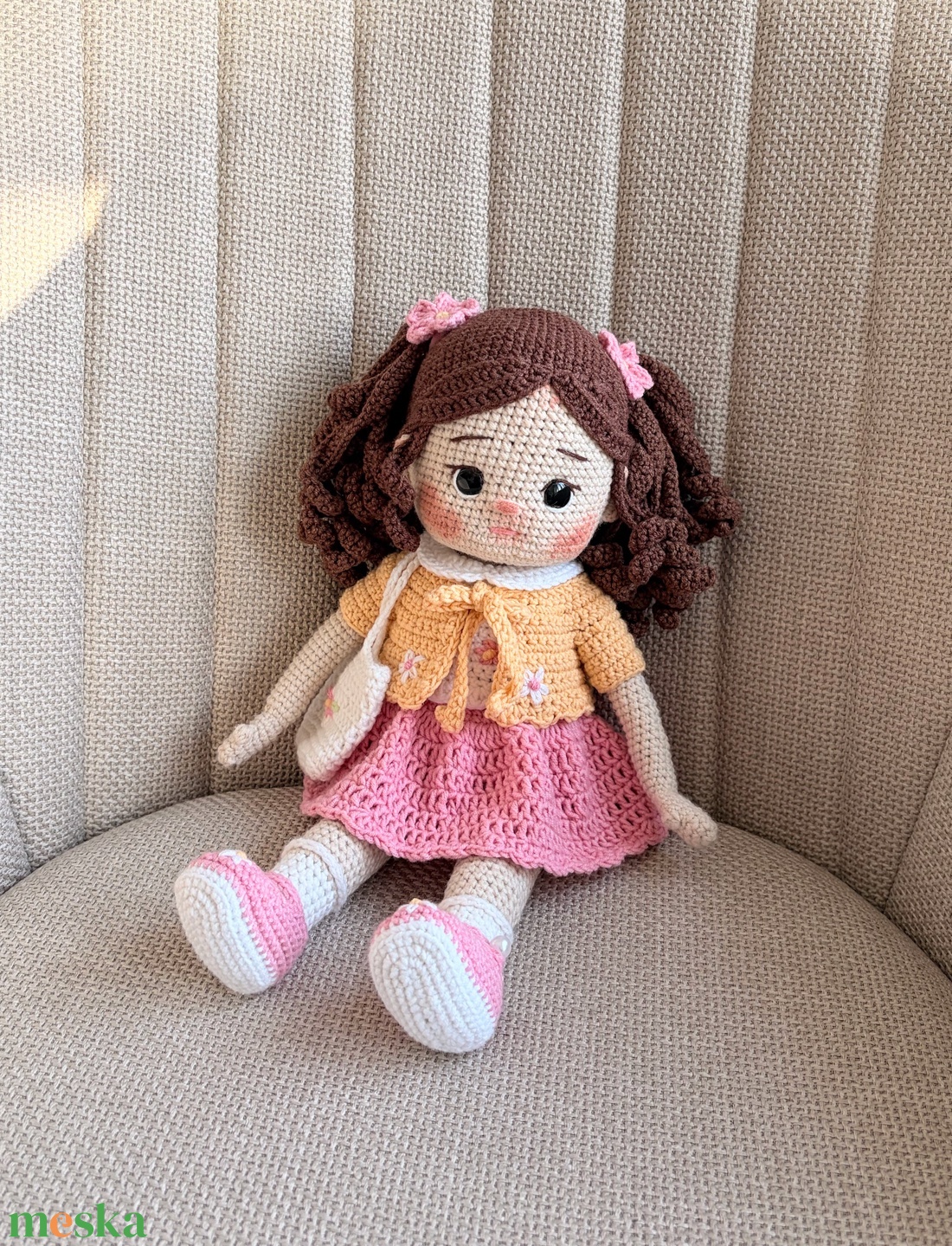 Amigurumi Karina baba - játék & sport - baba & babaház - öltöztethető baba - Meska.hu