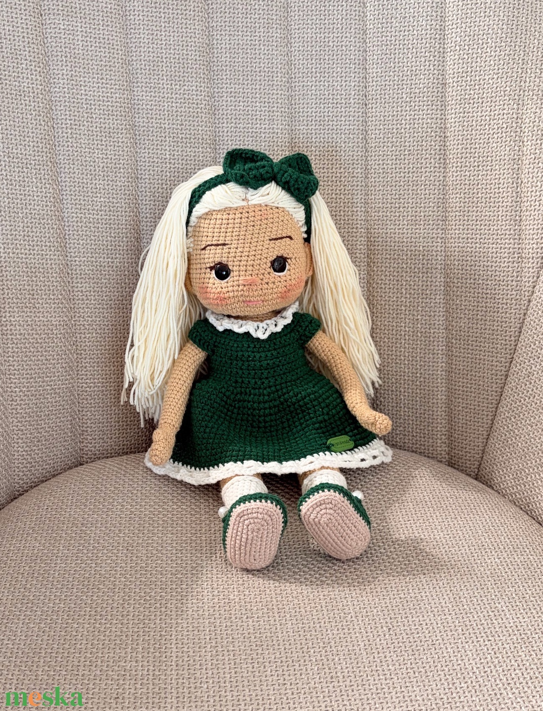 Amigurumi Bella baba - játék & sport - baba & babaház - öltöztethető baba - Meska.hu