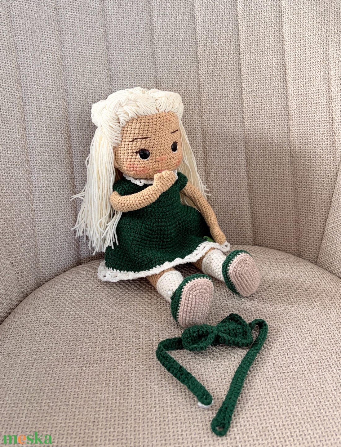 Amigurumi Bella baba - játék & sport - baba & babaház - öltöztethető baba - Meska.hu