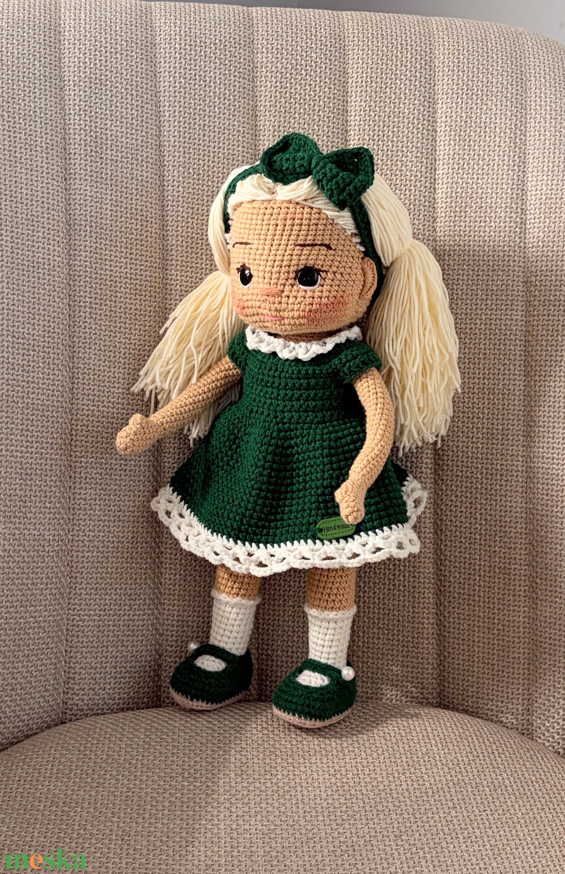 Amigurumi Bella baba - játék & sport - baba & babaház - öltöztethető baba - Meska.hu