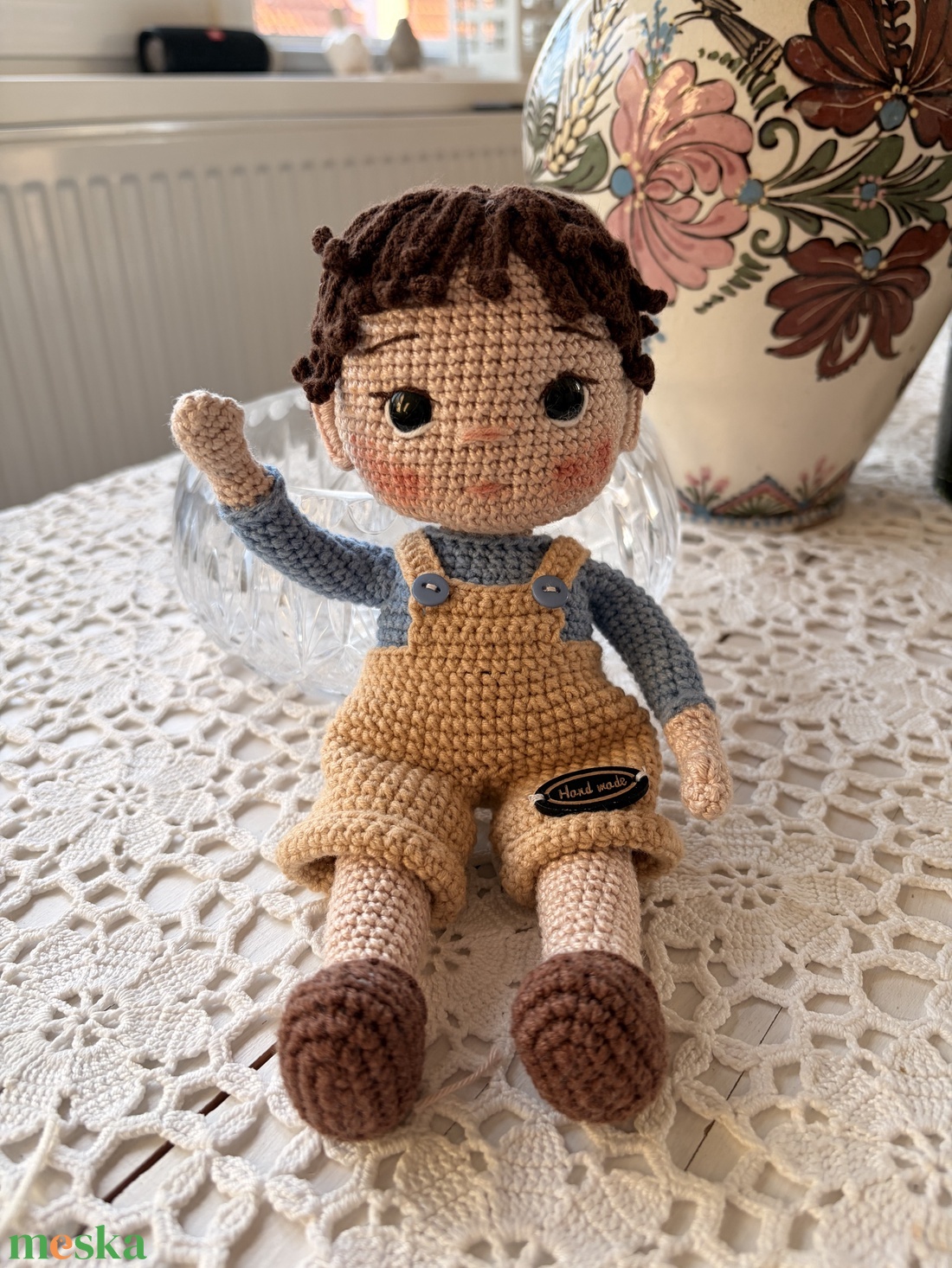 Amigurumi Beniel baba - játék & sport - baba & babaház - öltöztethető baba - Meska.hu