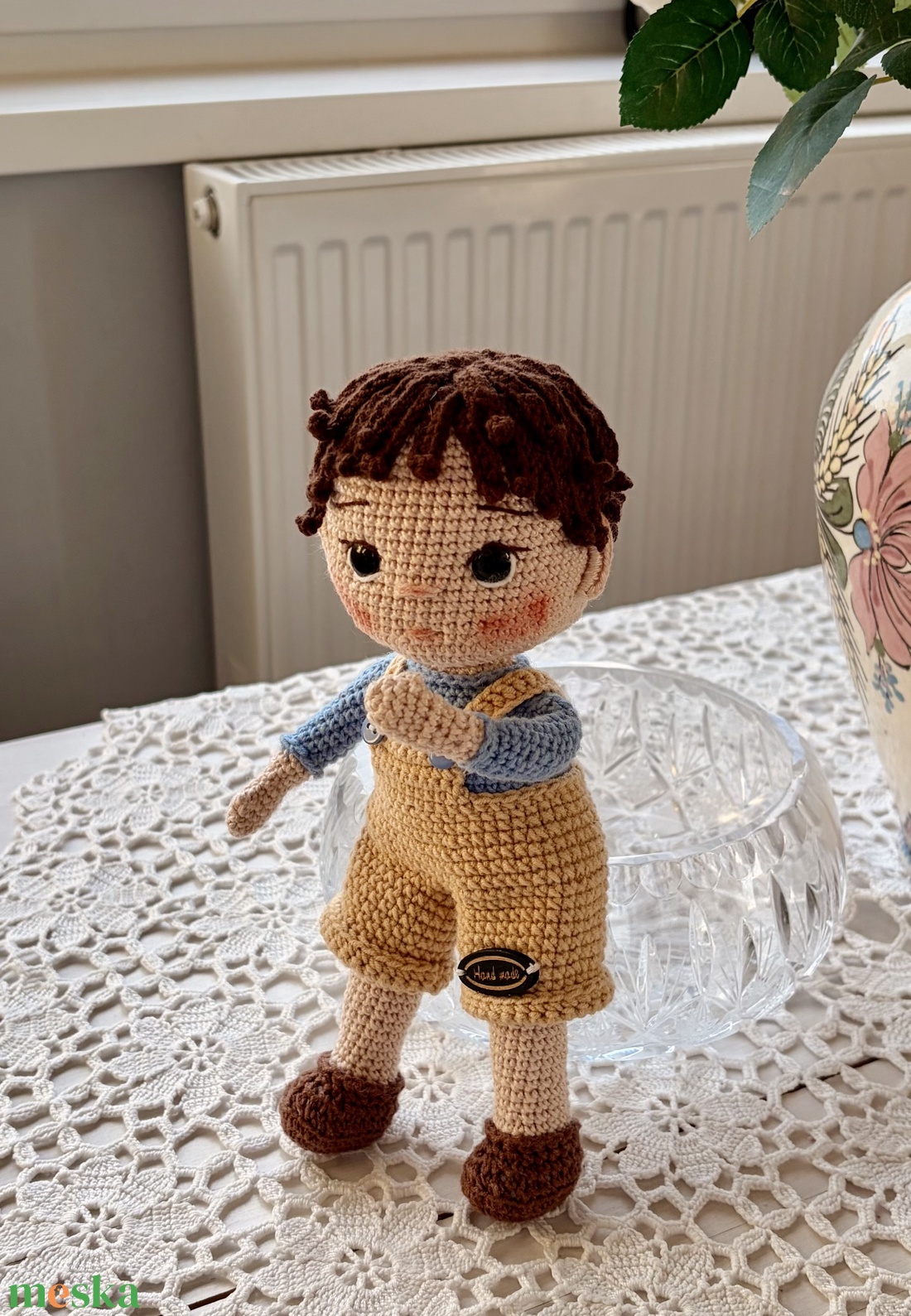 Amigurumi Beniel baba - játék & sport - baba & babaház - öltöztethető baba - Meska.hu