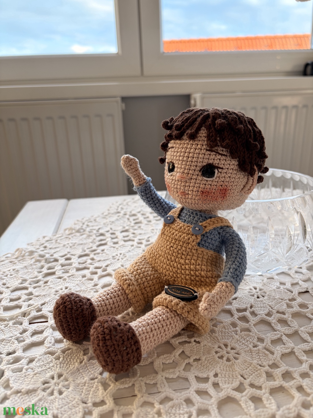 Amigurumi Beniel baba - játék & sport - baba & babaház - öltöztethető baba - Meska.hu