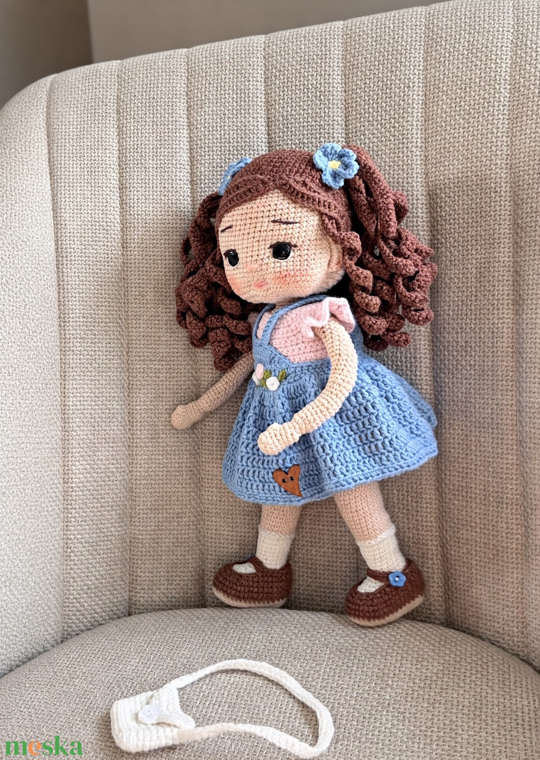 Amigurumi Anita baba - játék & sport - baba & babaház - öltöztethető baba - Meska.hu