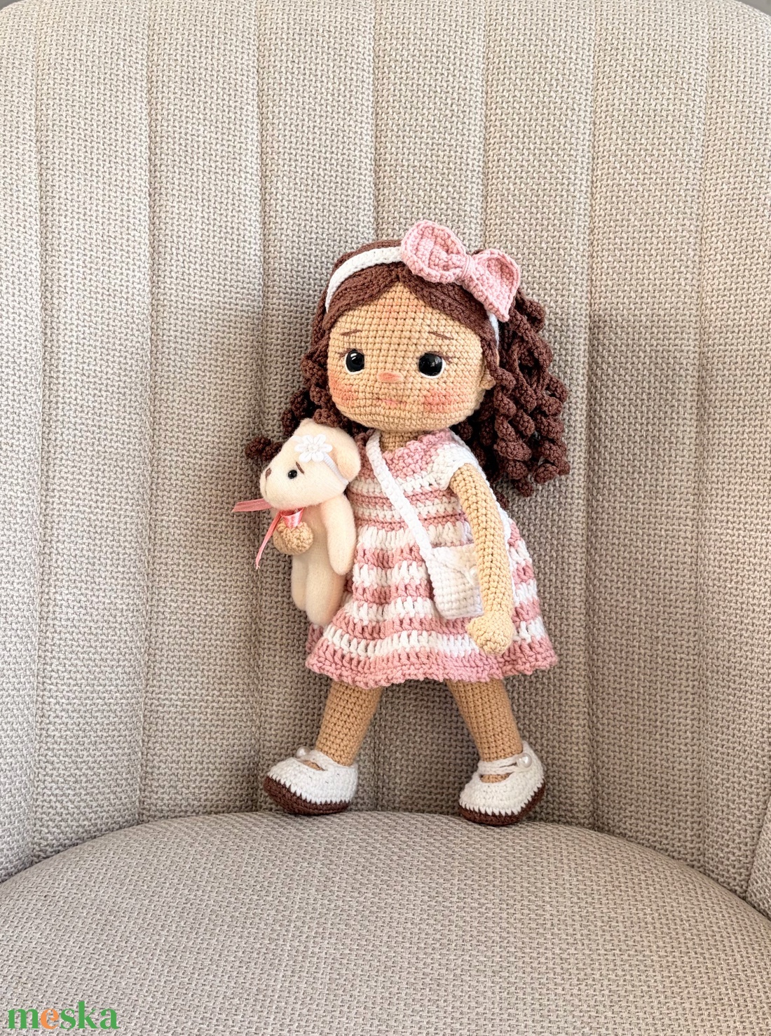 Amigurumi Mira baba - játék & sport - baba & babaház - öltöztethető baba - Meska.hu