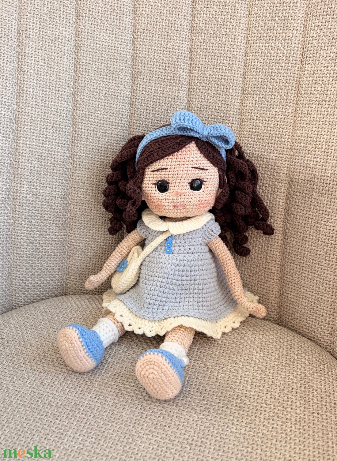 Amigurumi Joana baba - játék & sport - baba & babaház - öltöztethető baba - Meska.hu