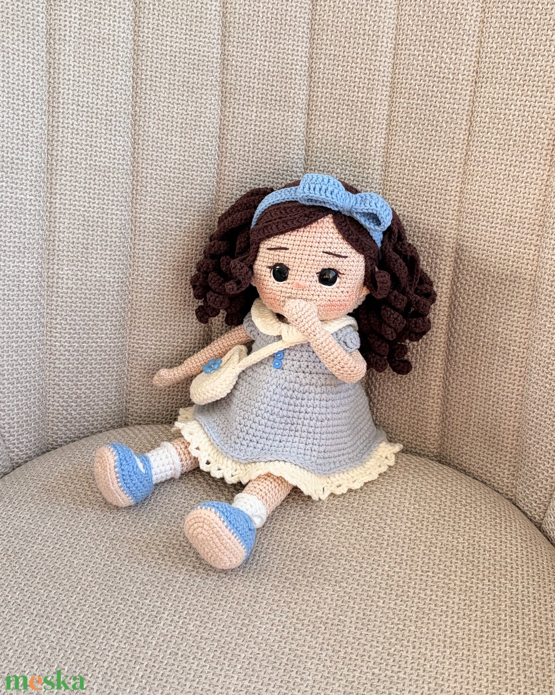 Amigurumi Joana baba - játék & sport - baba & babaház - öltöztethető baba - Meska.hu