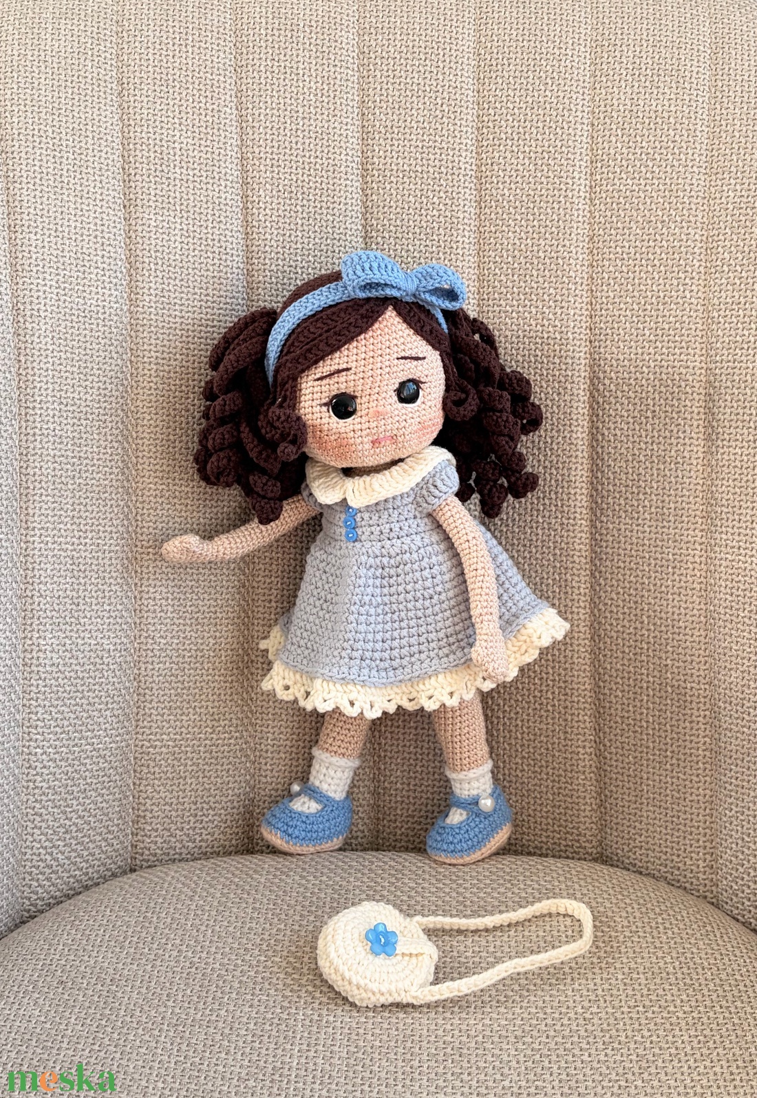 Amigurumi Joana baba - játék & sport - baba & babaház - öltöztethető baba - Meska.hu