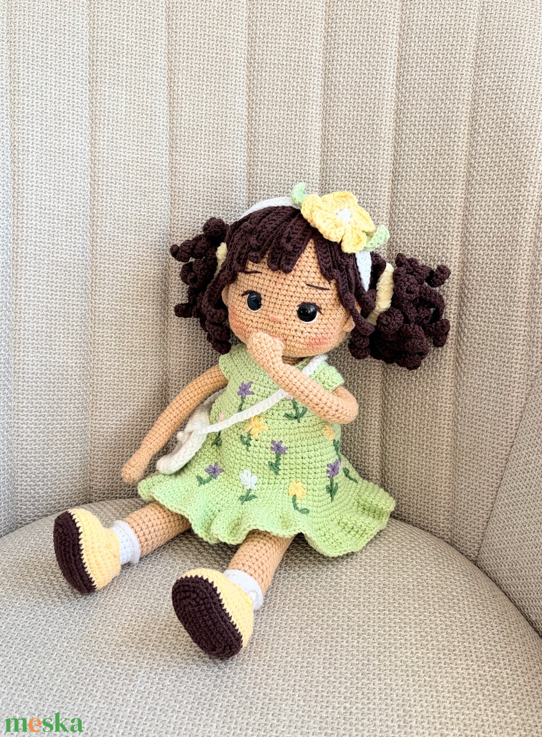 Amigurumi Vanessa baba - játék & sport - baba & babaház - öltöztethető baba - Meska.hu