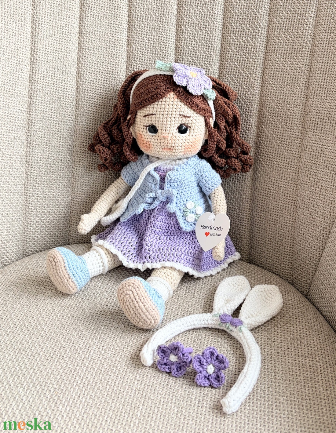 Amigurumi Lara baba - játék & sport - baba & babaház - öltöztethető baba - Meska.hu