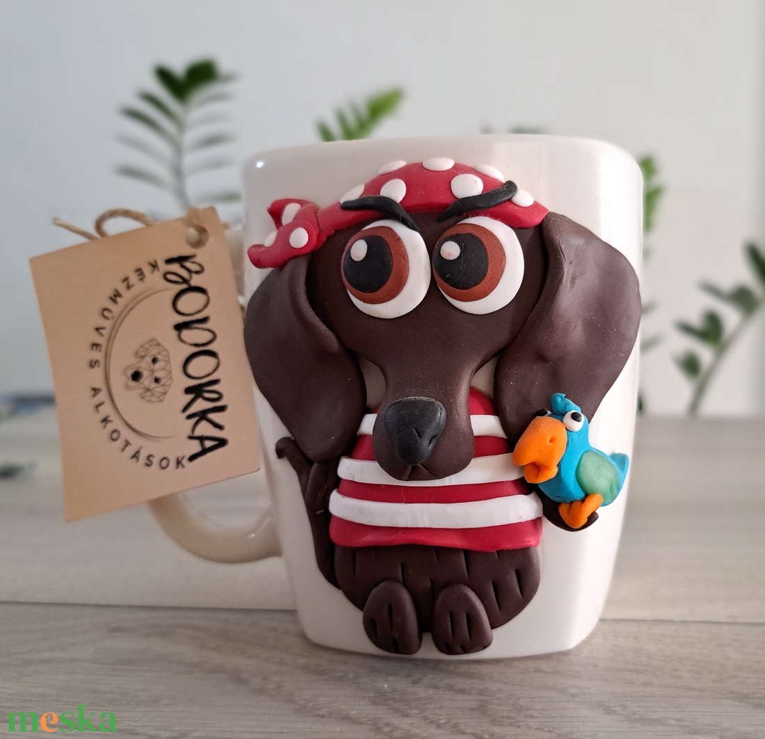 Kalóz tacsis bögre - otthon & életmód - konyhafelszerelés, tálalás - tálalás - bögre & csésze - Meska.hu