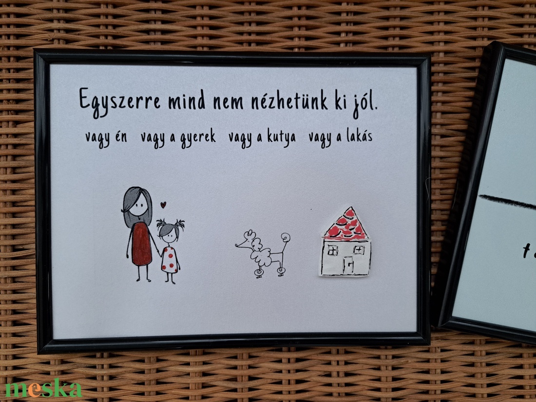 Vicces családi kép - otthon & életmód - dekoráció - kép & falikép - képkeret - Meska.hu