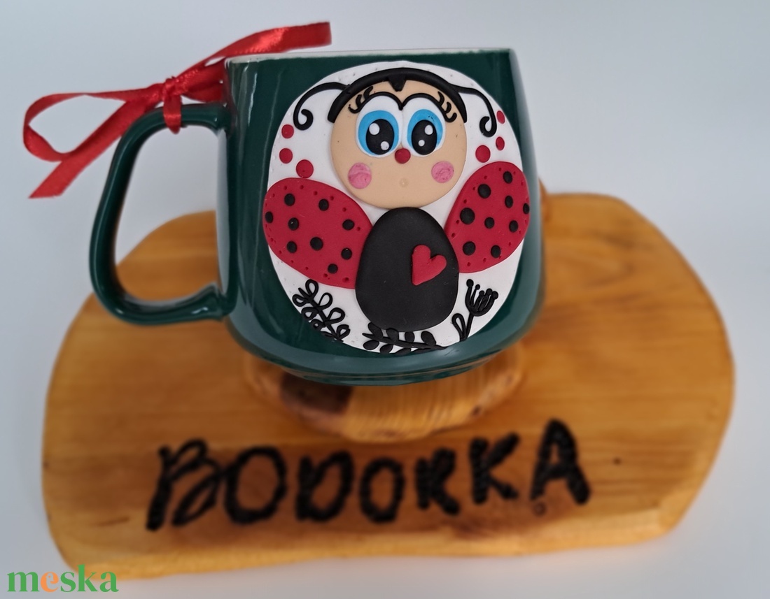 Katicás bögre - otthon & életmód - konyhafelszerelés, tálalás - tálalás - bögre & csésze - Meska.hu Katicás bögre - otthon & életmód - konyhafelszerelés, tálalás - tálalás - bögre & csésze - Meska.hu