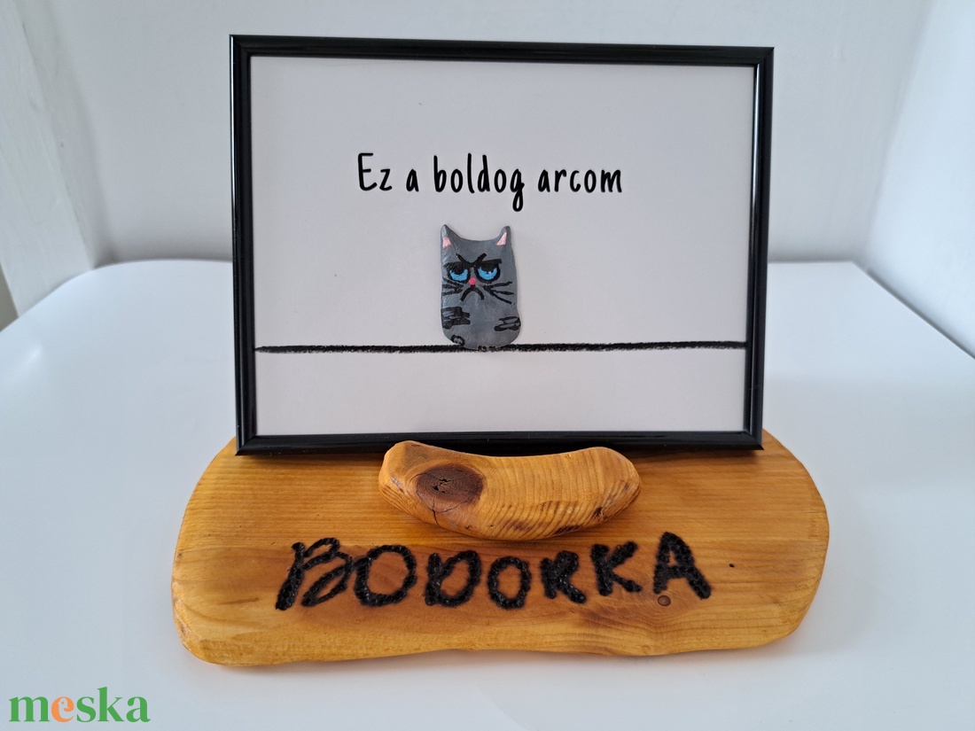 Vicces cicás kép - otthon & életmód - dekoráció - kép & falikép - képkeret - Meska.hu