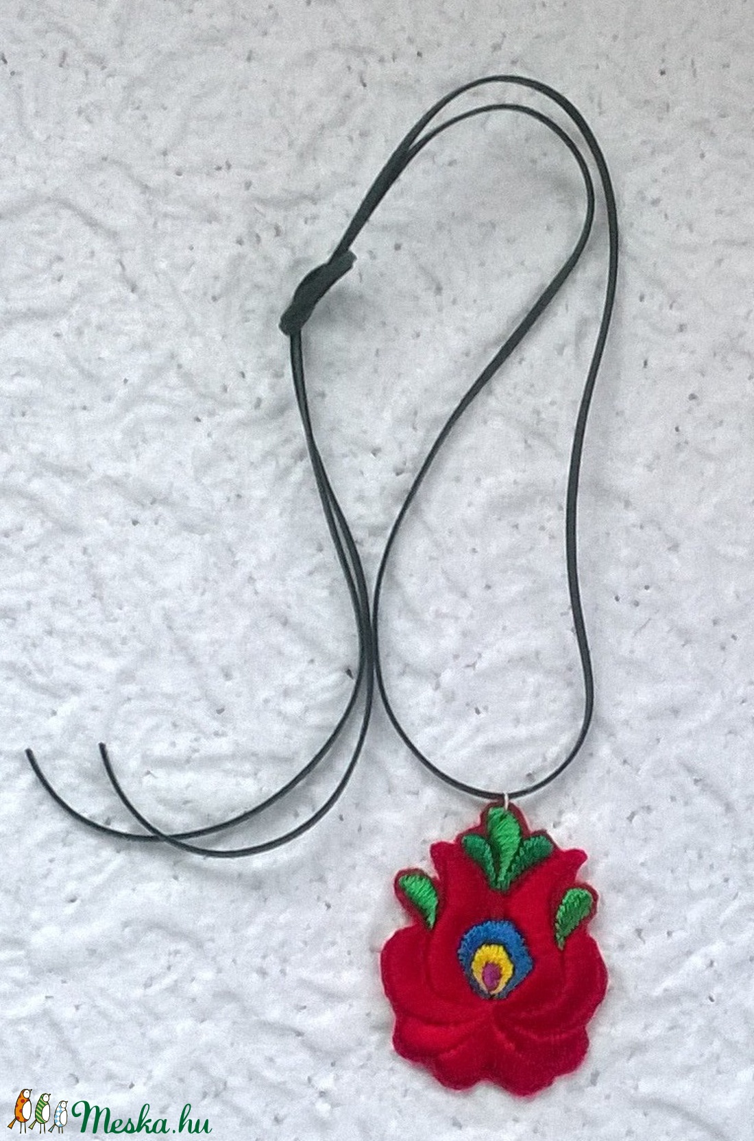 Matyó tulipán - ékszer - nyaklánc - medálos nyaklánc - Meska.hu