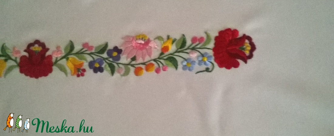 Kalocsai mintás öv menyasszonyi ruhához - esküvő - kiegészítők - öv & pánt - Meska.hu