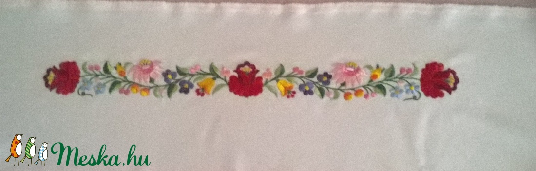 Kalocsai mintás öv menyasszonyi ruhához - esküvő - kiegészítők - öv & pánt - Meska.hu