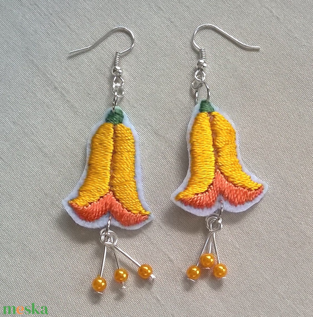 Harangvirág - ékszer - fülbevaló - lógó fülbevaló - Meska.hu