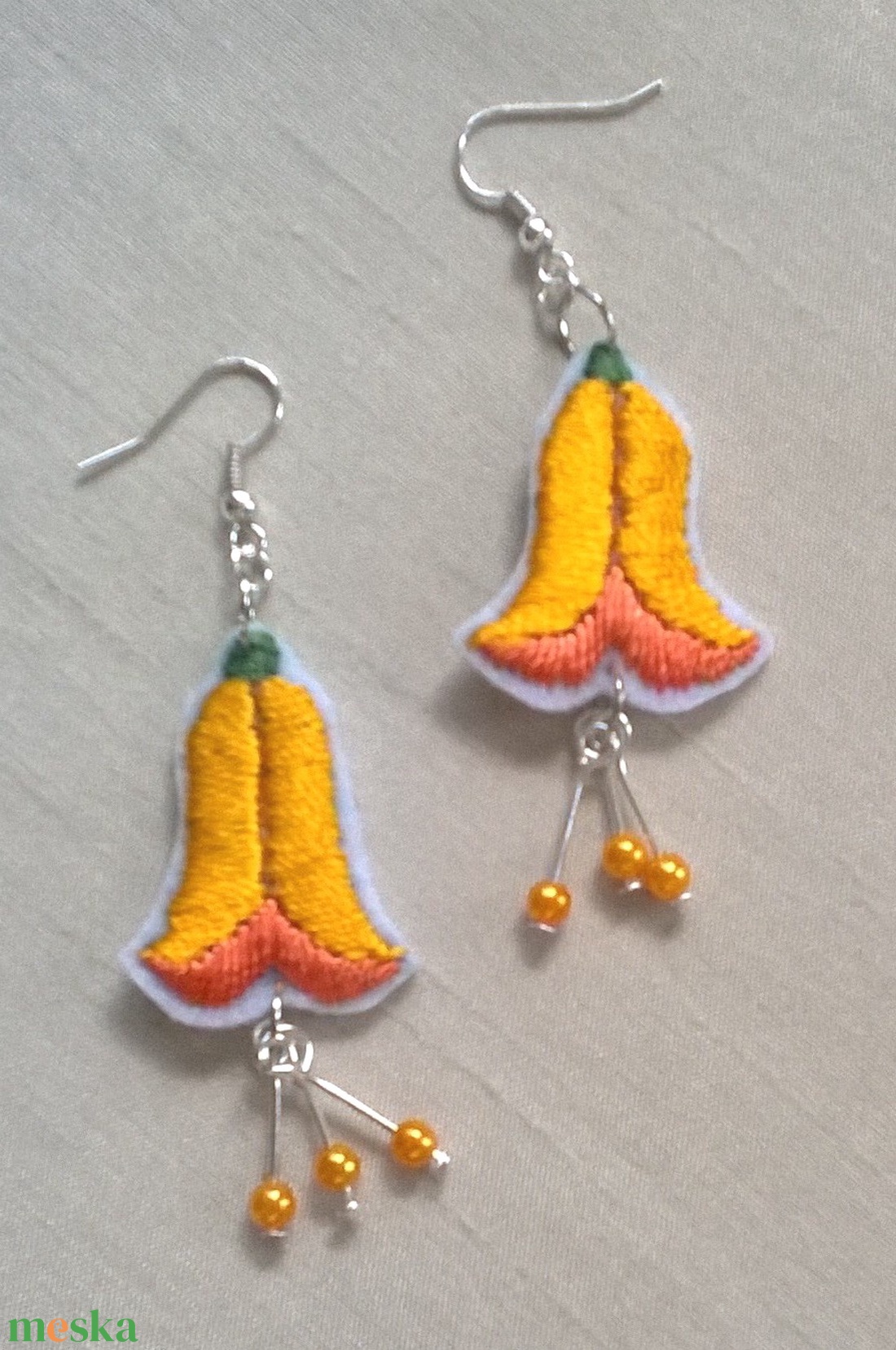 Harangvirág - ékszer - fülbevaló - lógó fülbevaló - Meska.hu