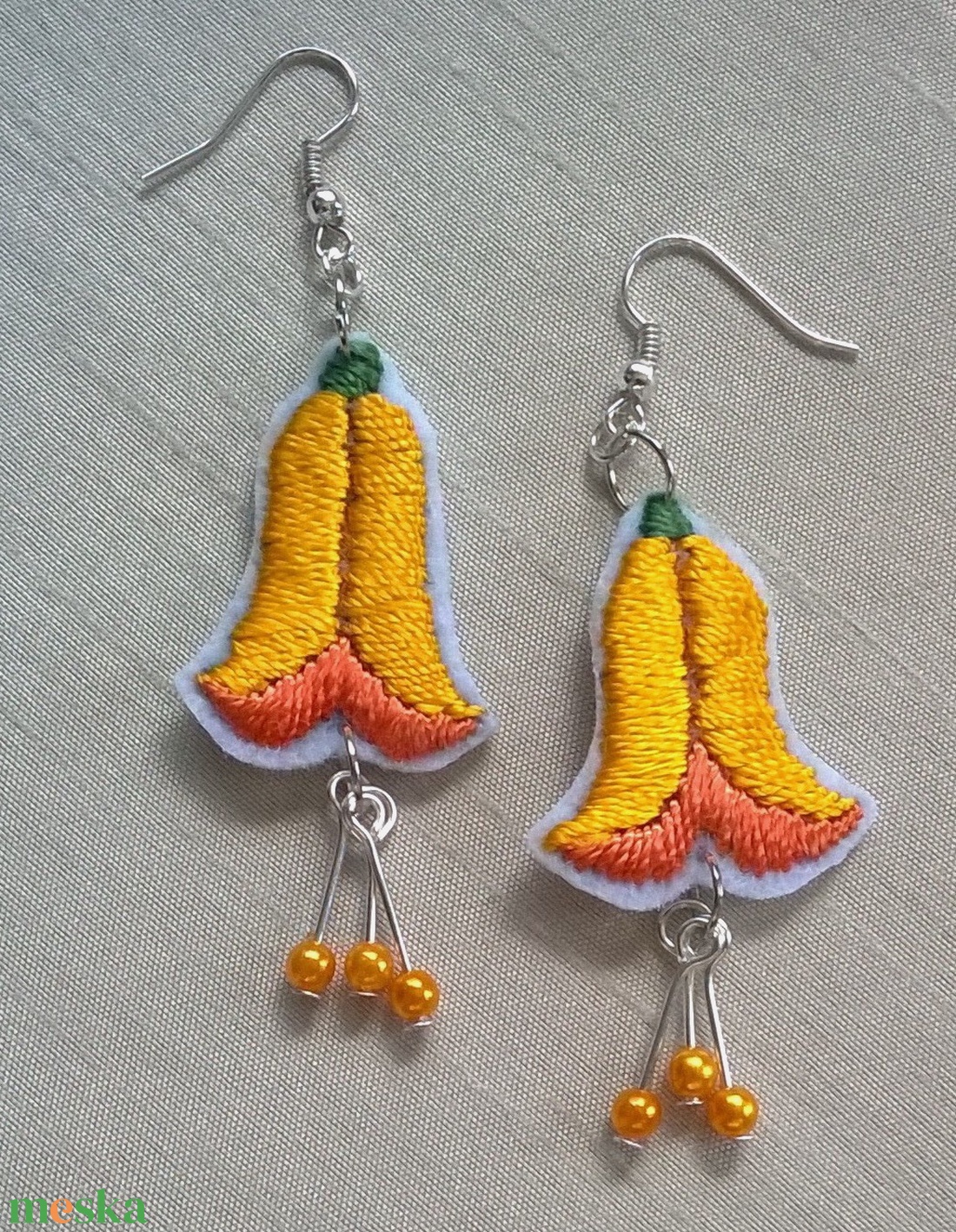 Harangvirág - ékszer - fülbevaló - lógó fülbevaló - Meska.hu