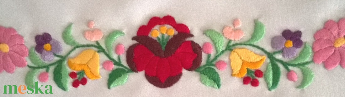 Kalocsai mintás öv - esküvő - kiegészítők - öv & pánt - Meska.hu