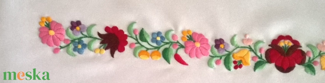 Kalocsai mintás öv - esküvő - kiegészítők - öv & pánt - Meska.hu