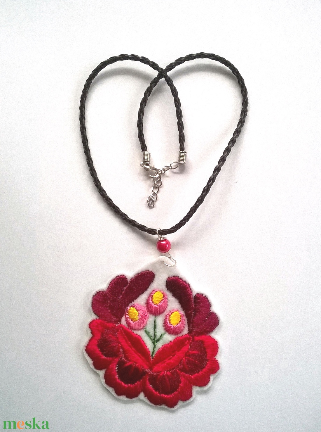 Matyó virág /nyaklánc/ - ékszer - nyaklánc - medálos nyaklánc - Meska.hu