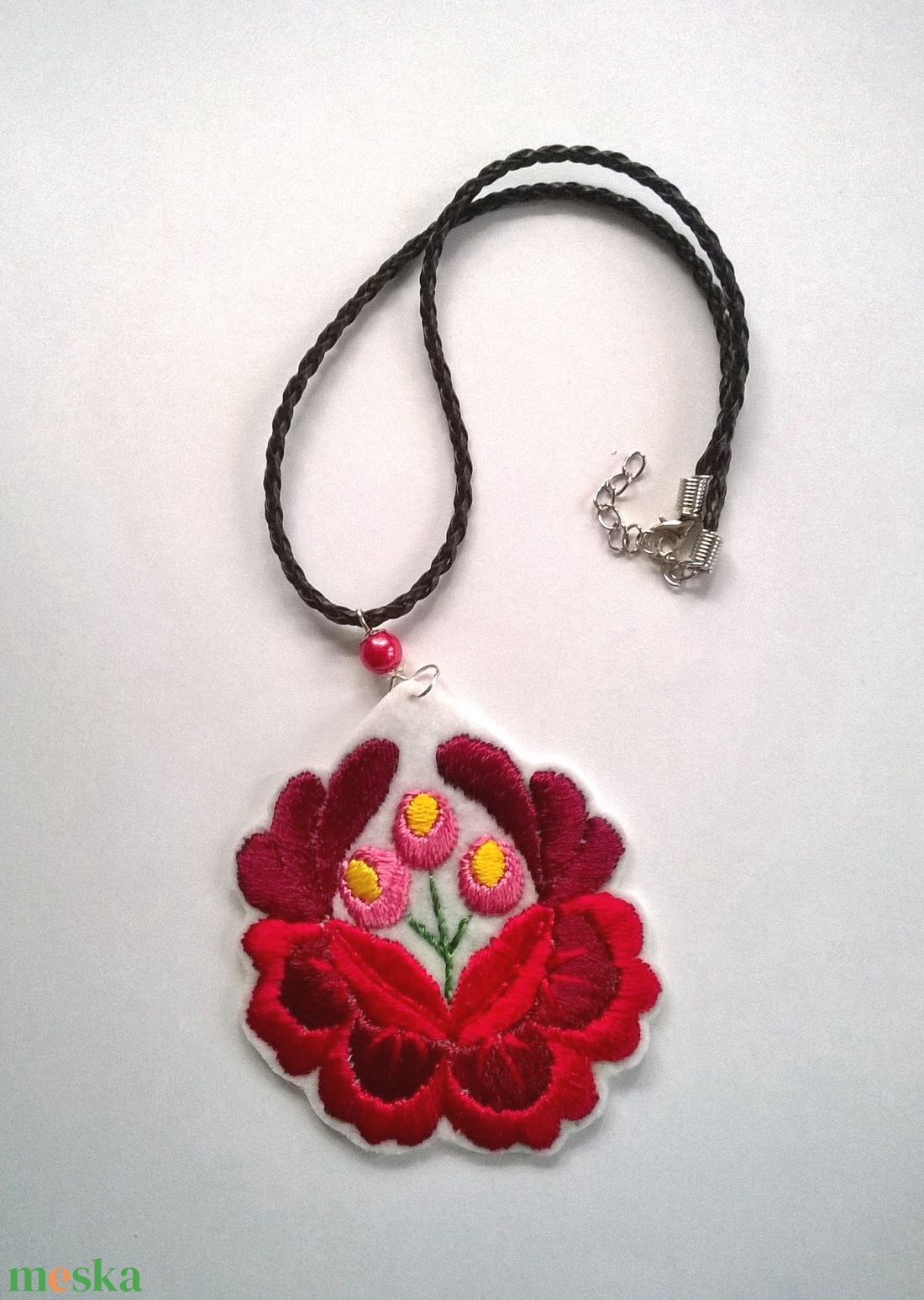 Matyó virág /nyaklánc/ - ékszer - nyaklánc - medálos nyaklánc - Meska.hu