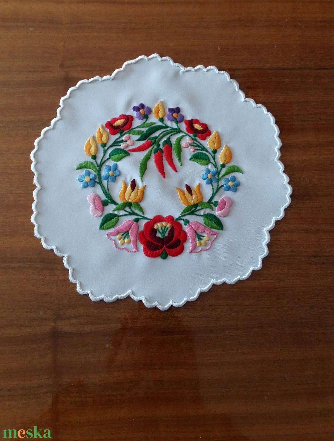 Kalocsai terítő - otthon & életmód - dekoráció - asztal és polc dekoráció - asztaldísz - Meska.hu