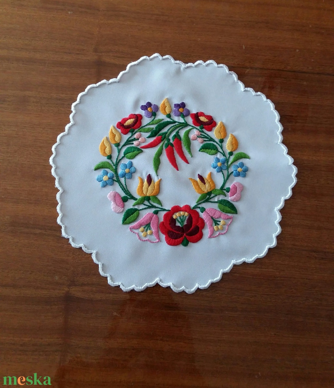 Kalocsai terítő - otthon & életmód - dekoráció - asztal és polc dekoráció - asztaldísz - Meska.hu