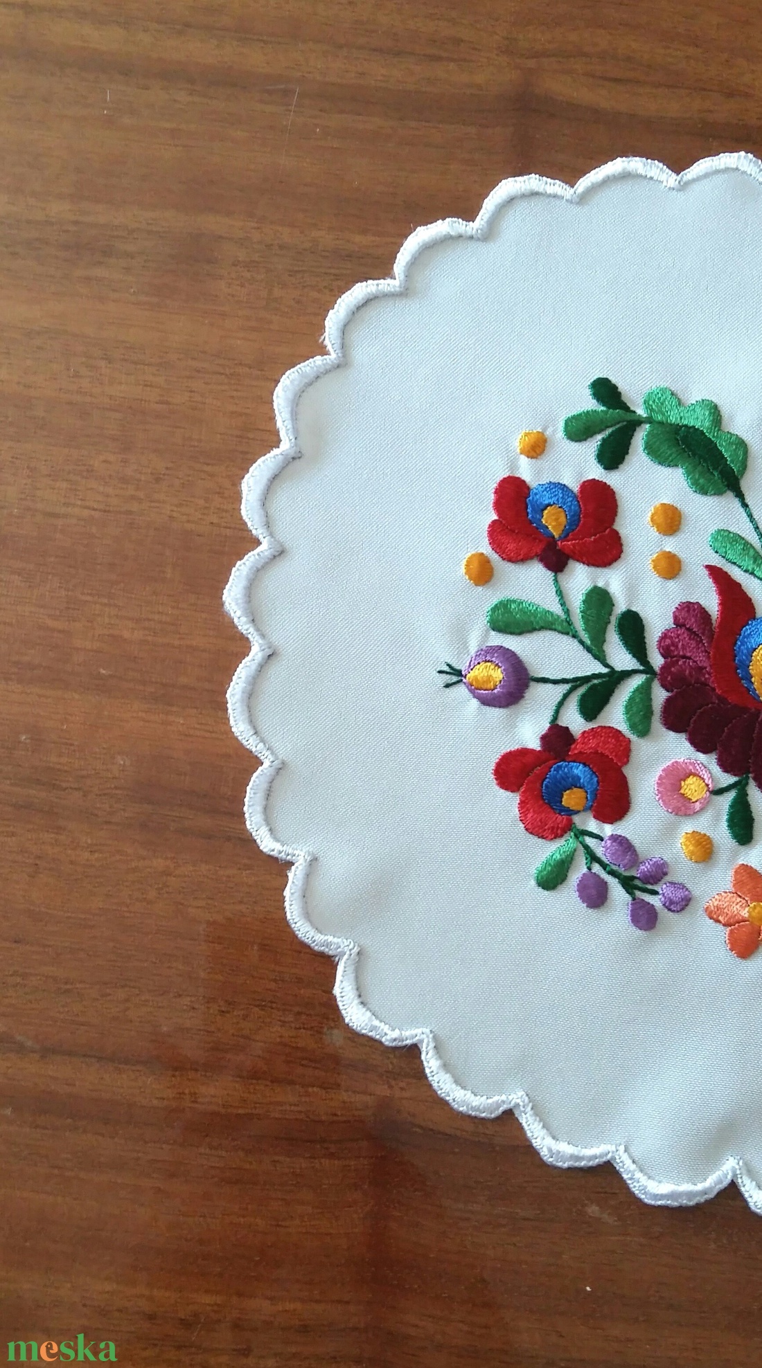 Matyó kis terítő - otthon & életmód - lakástextil - abrosz, terítő - asztalközép terítő - Meska.hu