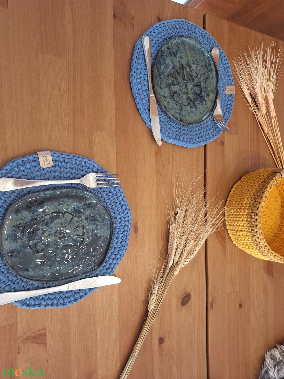 Horgolt tányéralátét - otthon & életmód - konyhafelszerelés, tálalás - tálalás - tányér- és poháralátét - Meska.hu