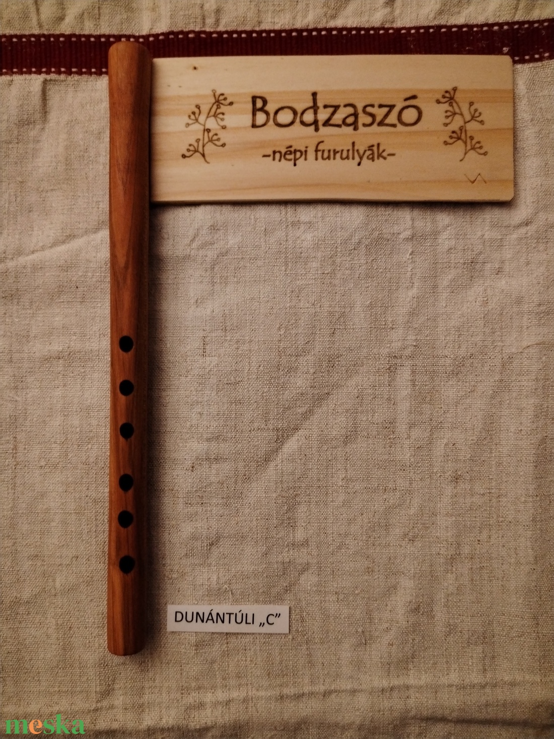 Népi furulya (dunántúli furulya)cseresznyefa - könyv & zene - hangszer & hangszertok - Meska.hu