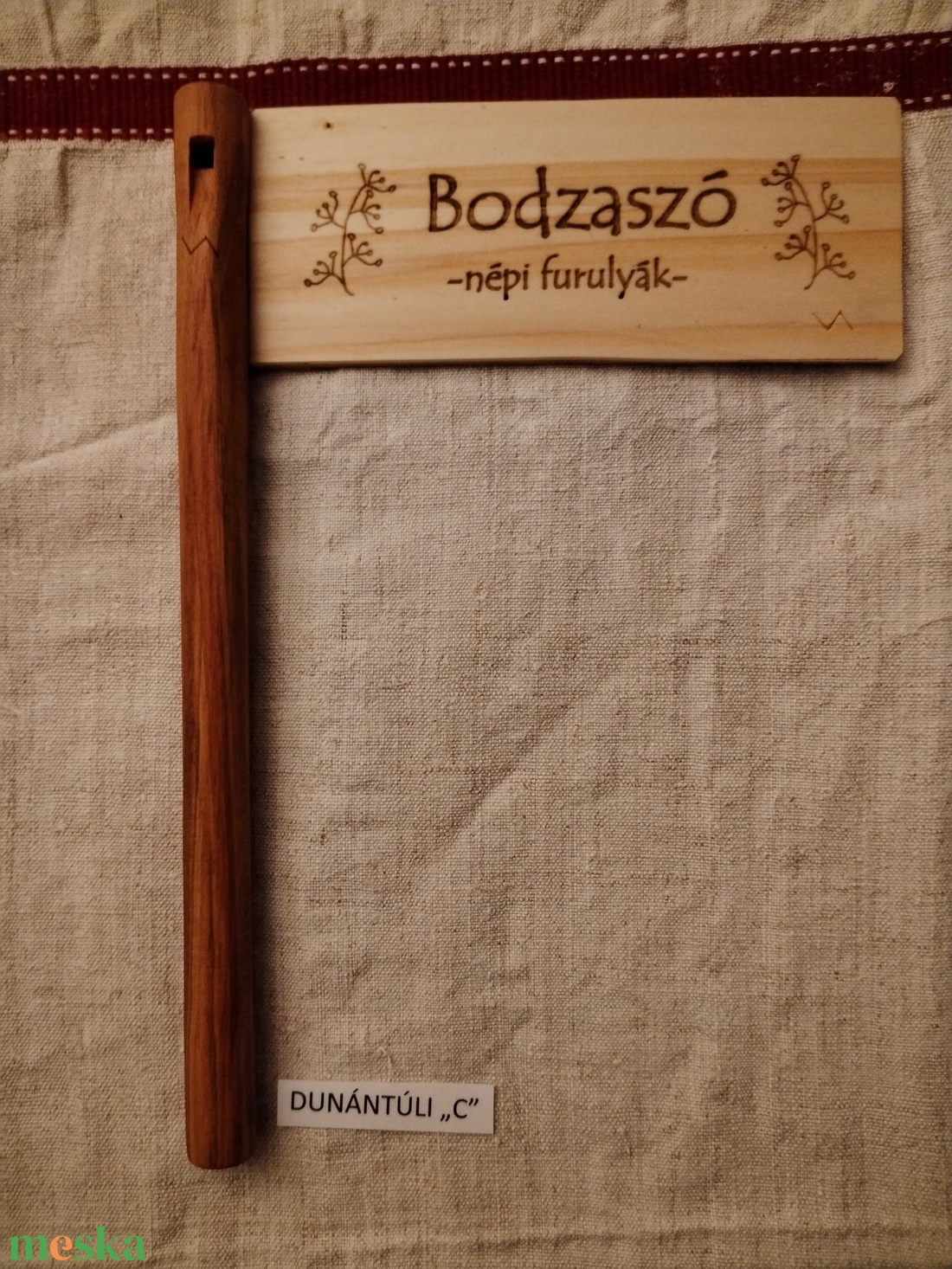 Népi furulya (dunántúli furulya)cseresznyefa - könyv & zene - hangszer & hangszertok - Meska.hu