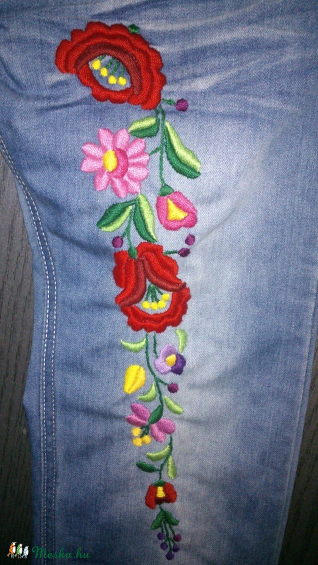 Kalocsai hímzett női farmer -  - Meska.hu