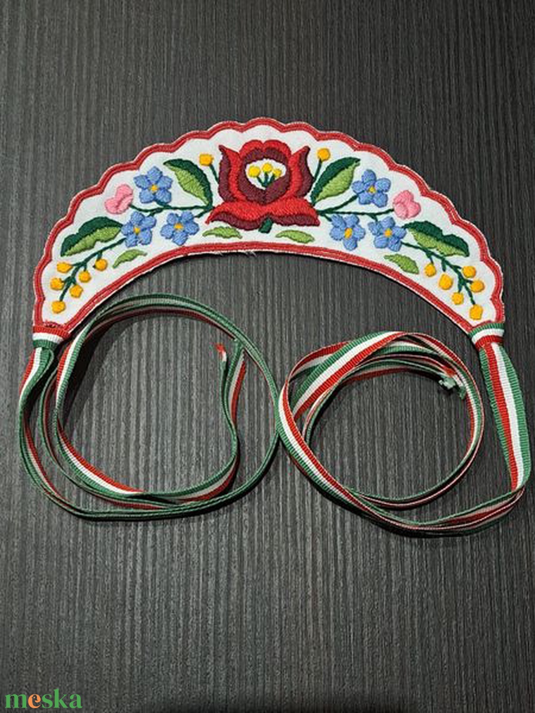 kalocsai  párta +  kicsi  párta - ékszer - lábdísz és testékszer - piercing, fejdísz - Meska.hu