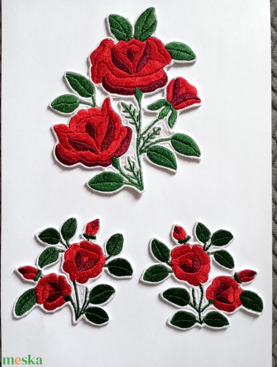 Kalocsai felvarrhato minta - diy (csináld magad) - egységcsomag - Meska.hu