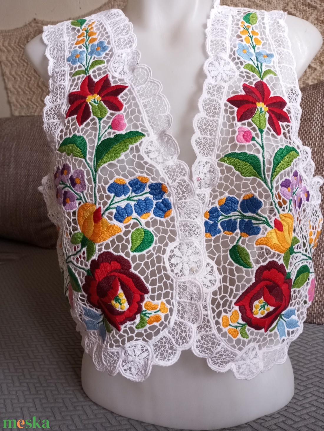 Riseliös mellény/bolero - ruha & divat - női ruha - mellény - Meska.hu