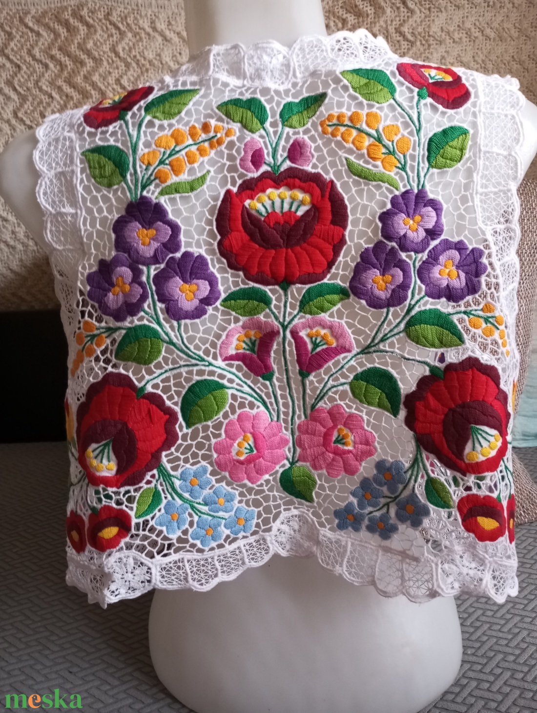 Riseliös mellény/bolero - ruha & divat - női ruha - mellény - Meska.hu