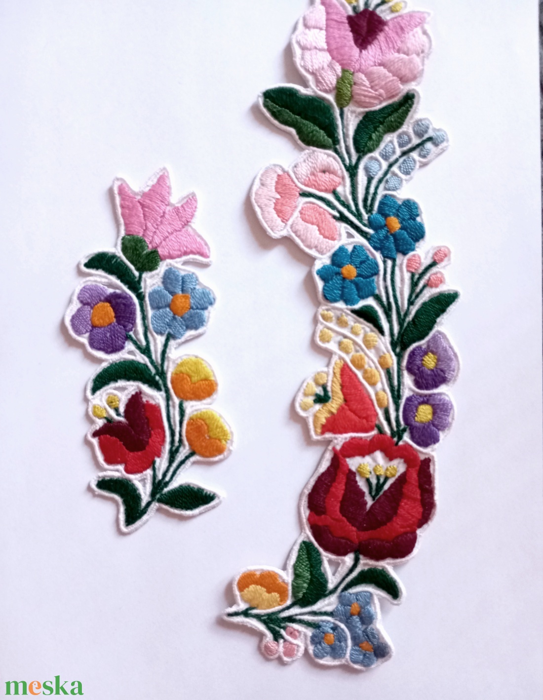 Kalocsai felvarrhato minta - diy (csináld magad) - egységcsomag - Meska.hu