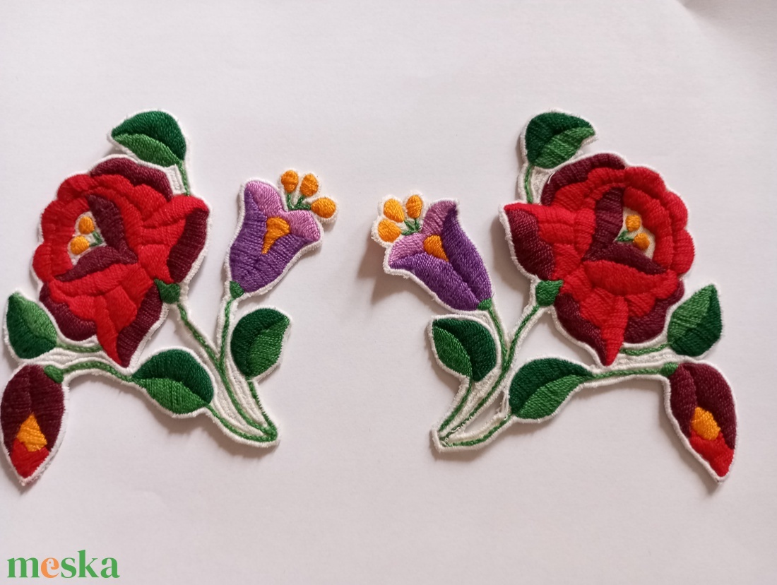 Kalocsai felvarrhato minta - diy (csináld magad) - egységcsomag - Meska.hu
