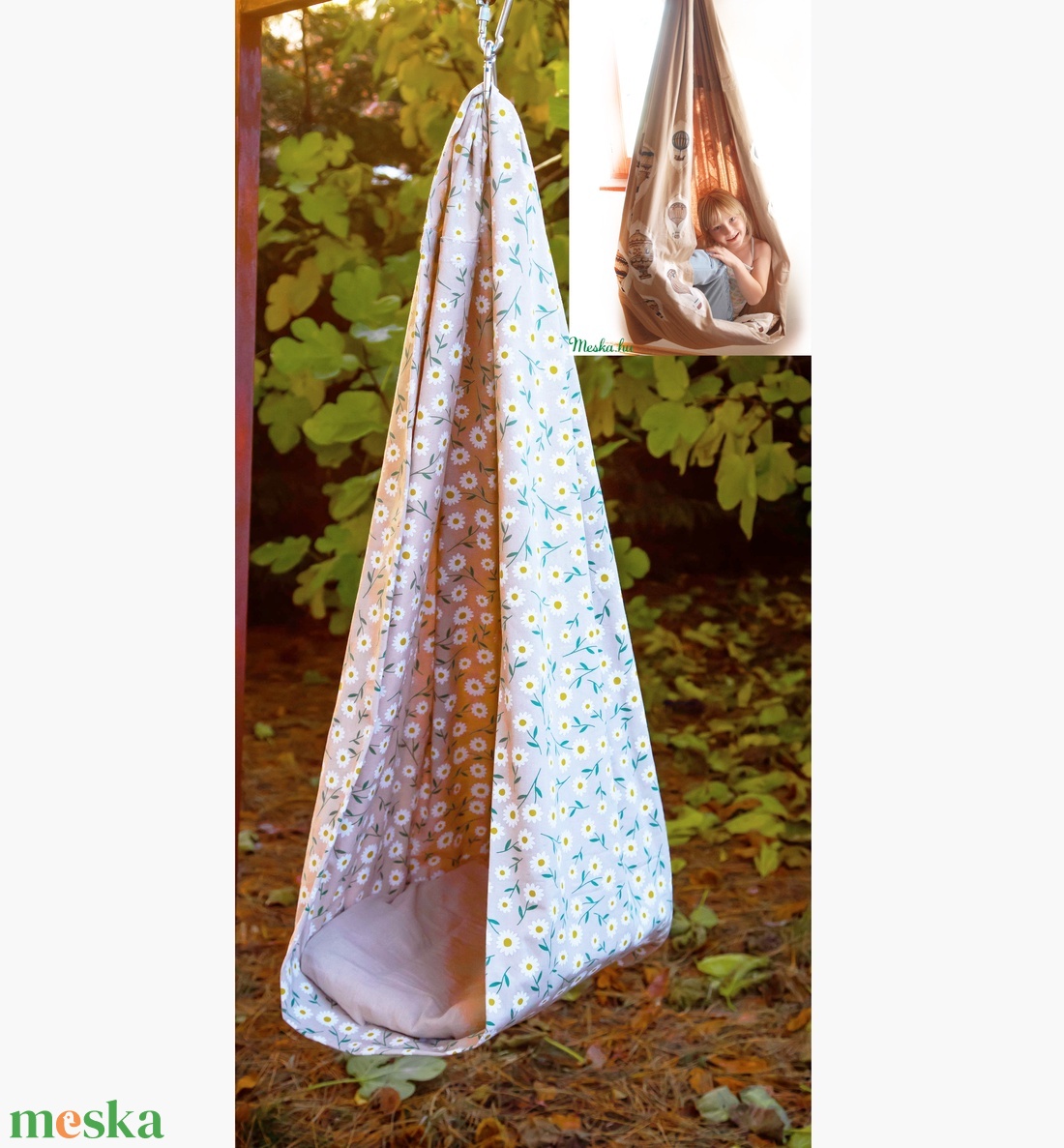 Hintakuckó - margarétás - játék & sport - hinta & kerti játék - Meska.hu