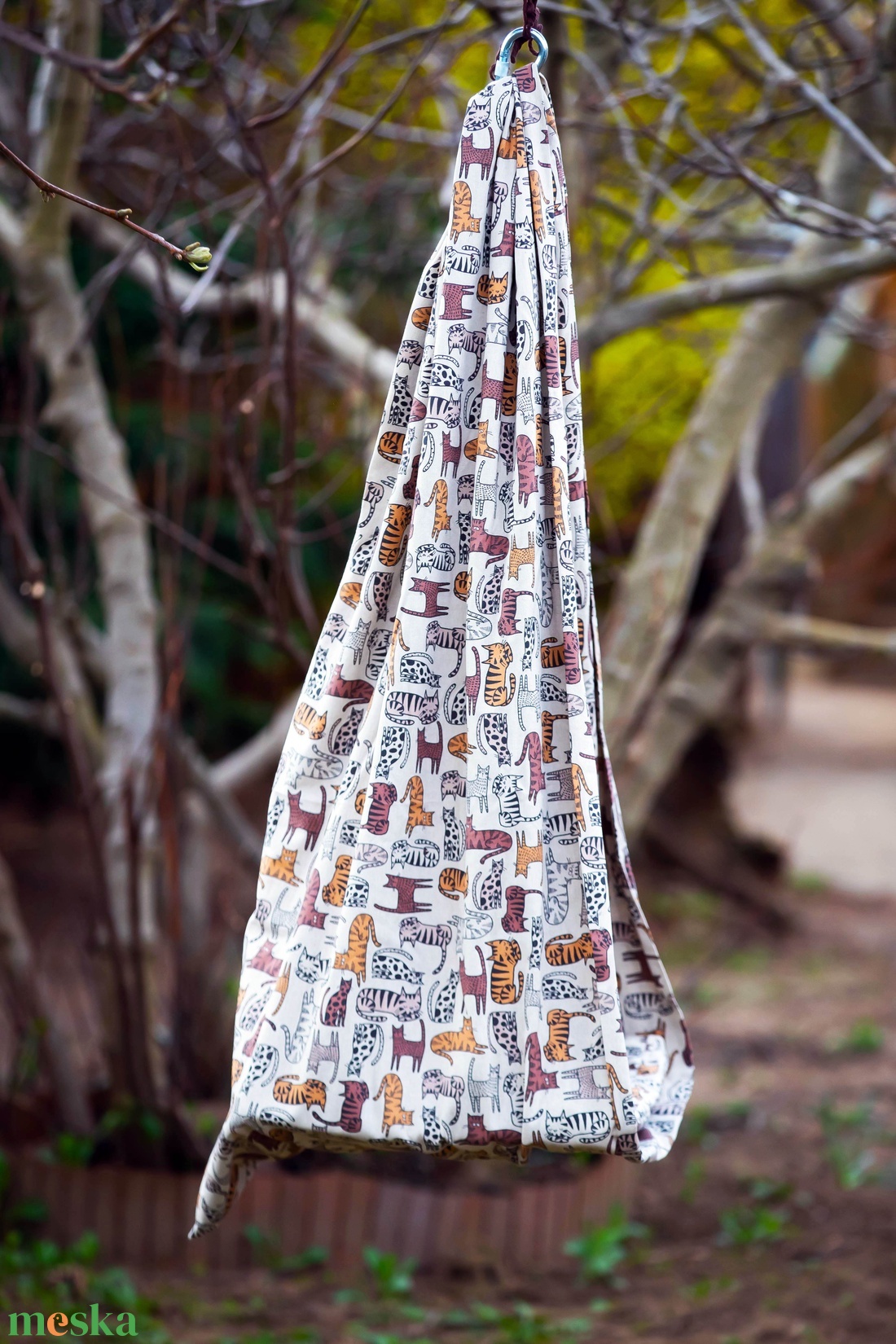 Hintakuckó - barna cicás - játék & sport - hinta & kerti játék - Meska.hu