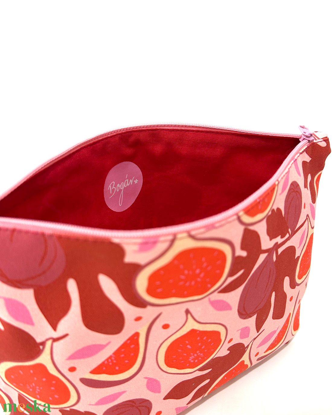 Füge mintás pipere táska szett - táska & tok - neszesszer - Meska.hu