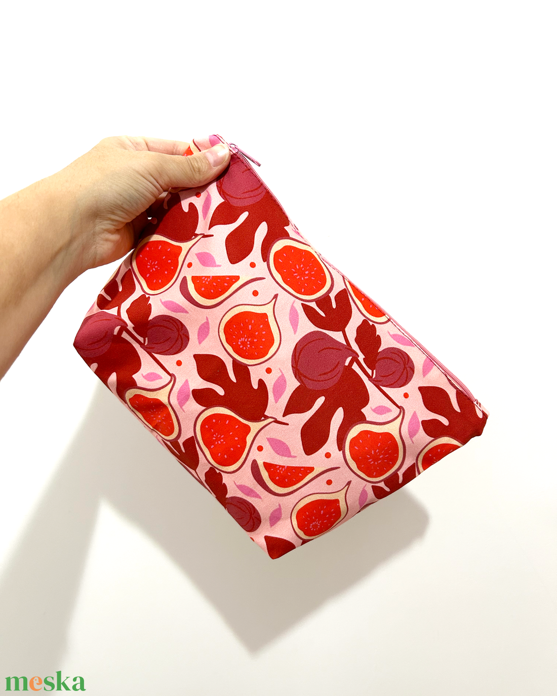 Füge mintás pipere táska szett - táska & tok - neszesszer - Meska.hu