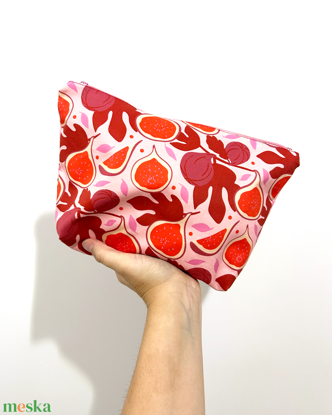 Füge mintás pipere táska szett - táska & tok - neszesszer - Meska.hu