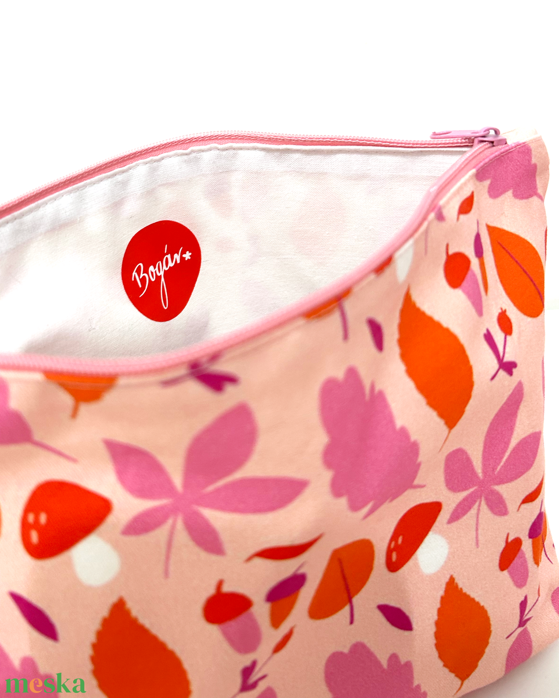Őszi levél mintás pipere táska szett - táska & tok - neszesszer - Meska.hu
