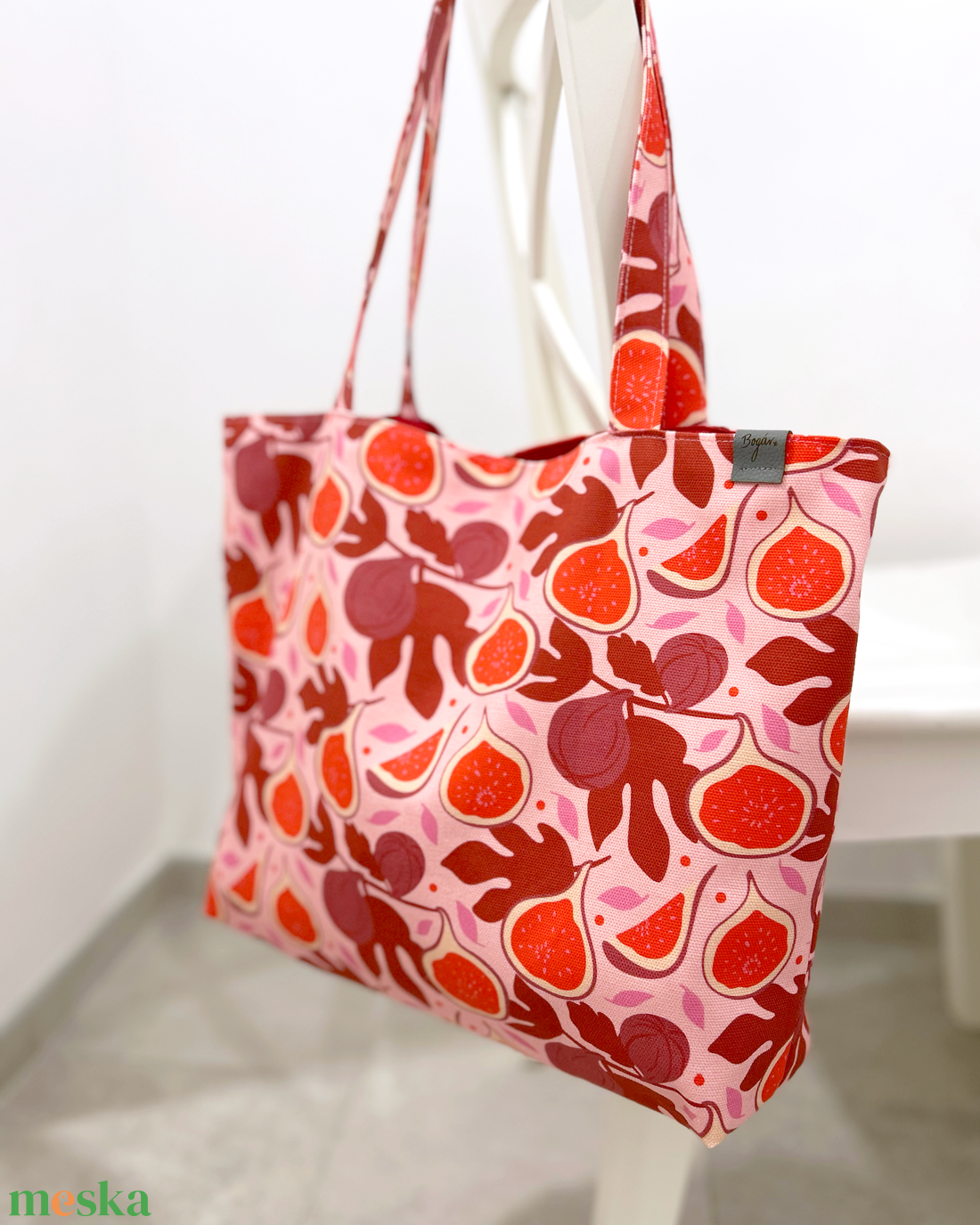 Füge mintás válltáska - táska & tok - kézitáska & válltáska - válltáska - Meska.hu